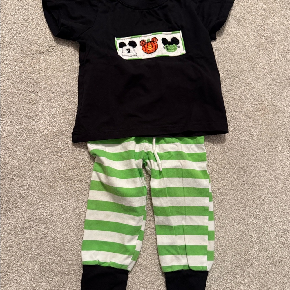 Kids Embroidered Halloween Outfit